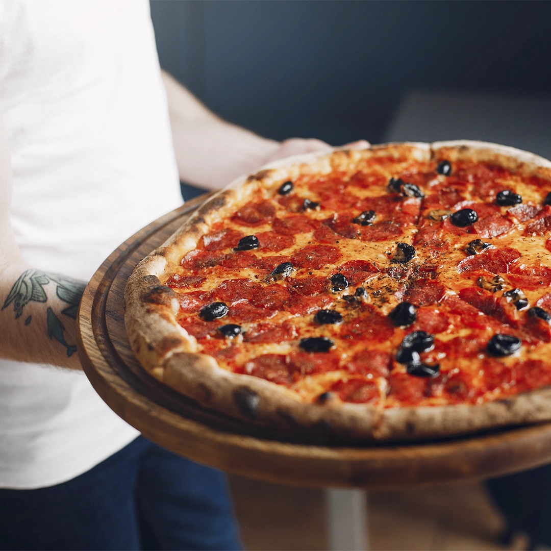 Sistema F‑Rest em operação em pizzaria